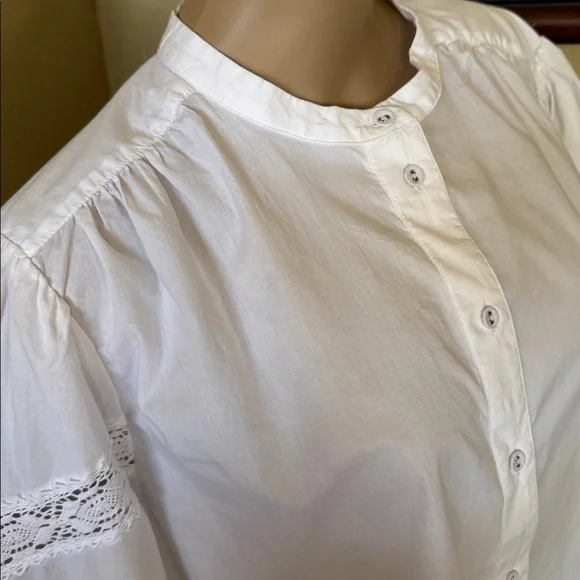 Lane Bryant Women’s White Summer Tunic Shirt sz 18 20 - Picture 3 of 8